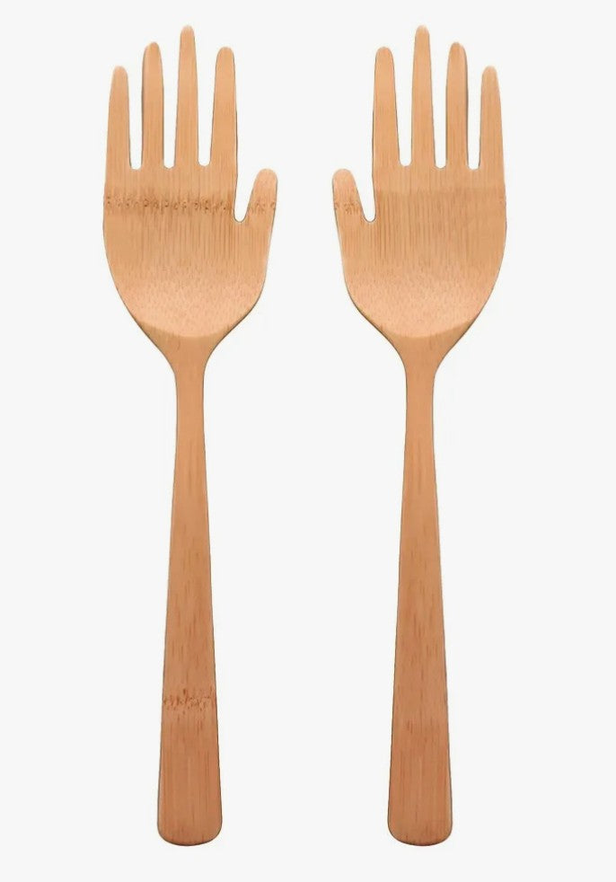 Bamboo Salad Servers