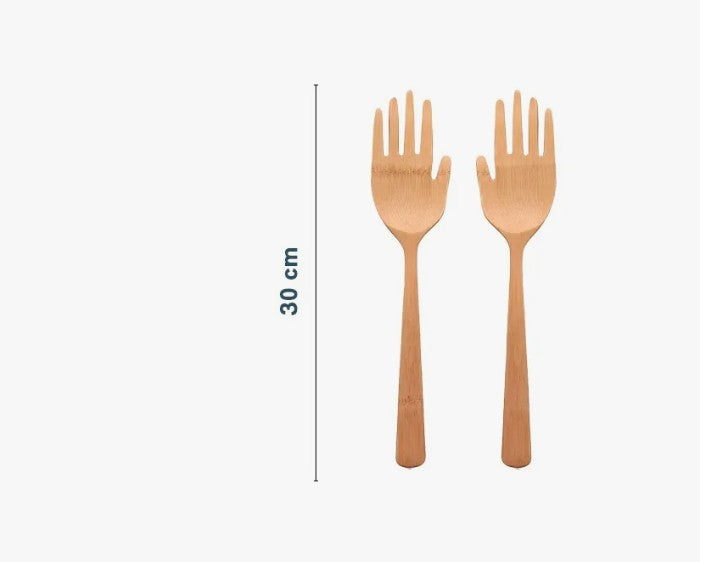 Bamboo Salad Servers