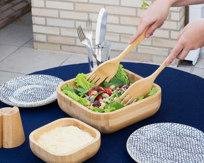 Bamboo Salad Servers