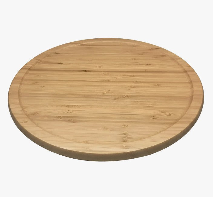 33cm Bamboo Cutting Board with Rotating Base