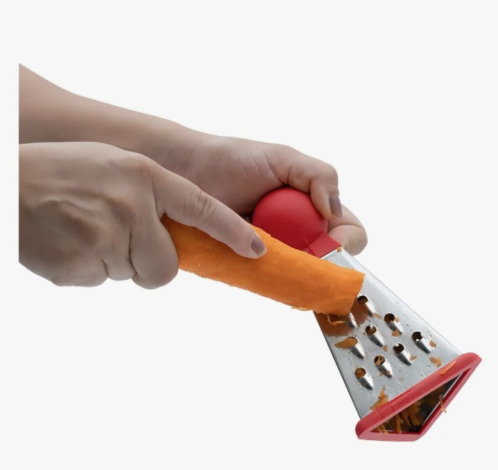 3-Sided Stainless Steel Grater with Silicone Base